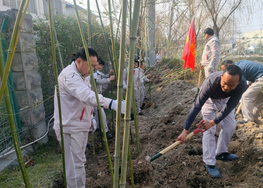 我(wǒ)上春山約你來植樹(shù) ——南(nán)陽中(zhōng)聯開(kāi)展“建設綠色家園 